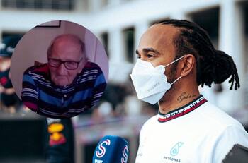 Video: Hamilton felicita a fan que cumplió 105 años