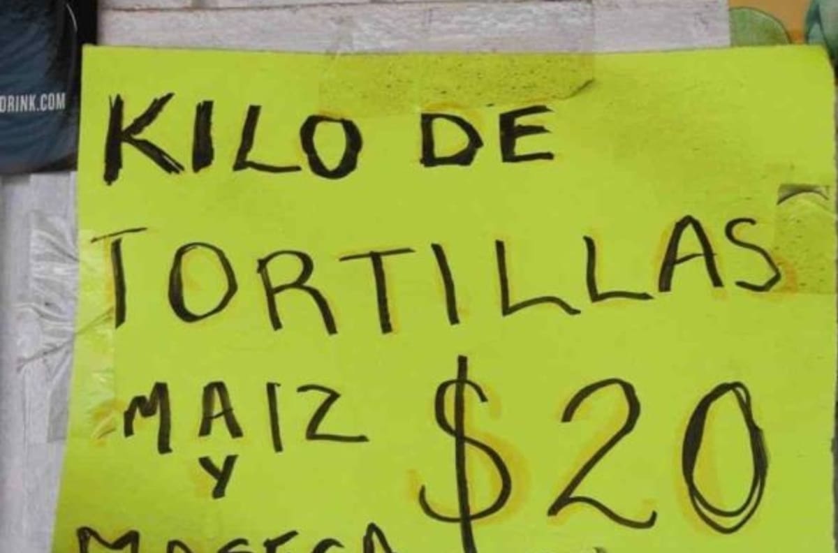 ¡Histórico! El precio de la tortilla rompe récord en nueve años