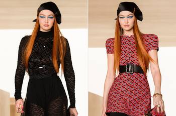 ¡Con un gran cambio de look!: Gigi Hadid volvió a las pasarelas modelando para el desfile Otoño / Invierno de Versace