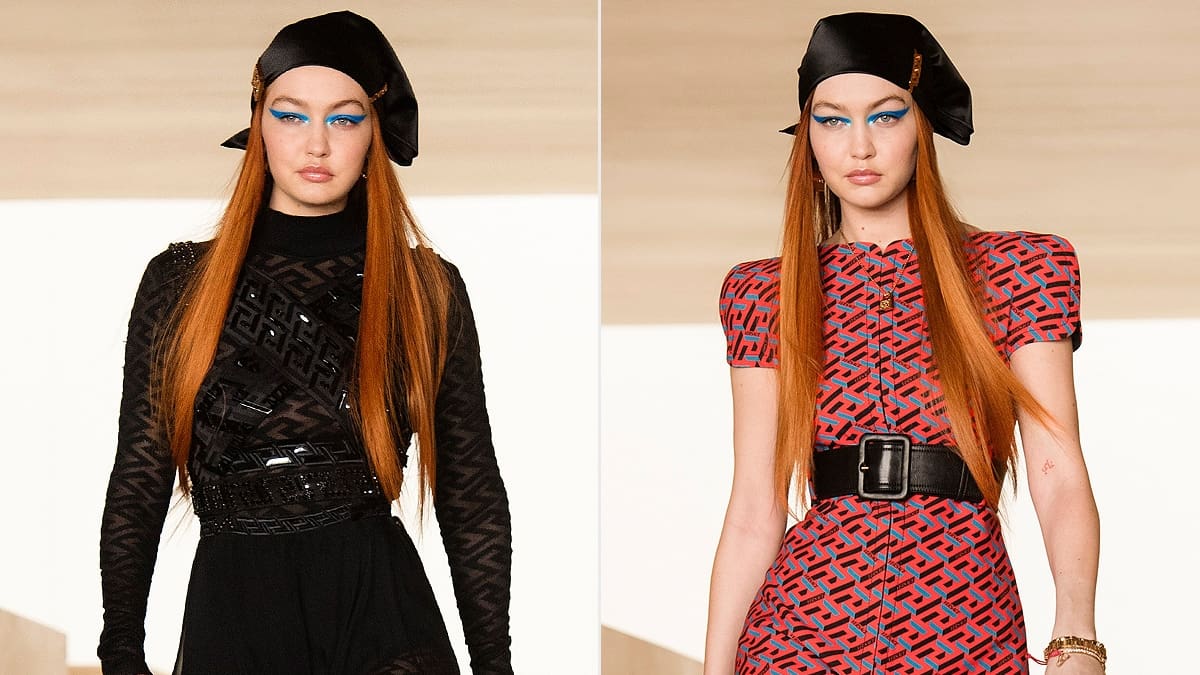 ¡Con un gran cambio de look!: Gigi Hadid volvió a las pasarelas modelando para el desfile Otoño / Invierno de Versace