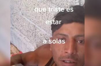 Llora albañil al festejar su cumpleaños solo y se vuelve famoso