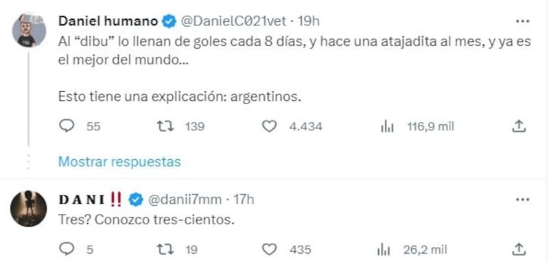 Burlas contra el Dibu Martínez