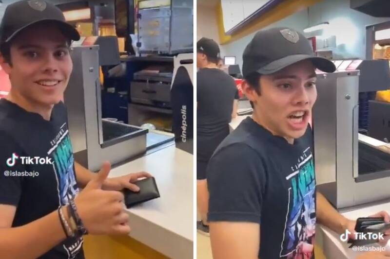 El joven gritó para conseguir un beneficio en Cinépolis.