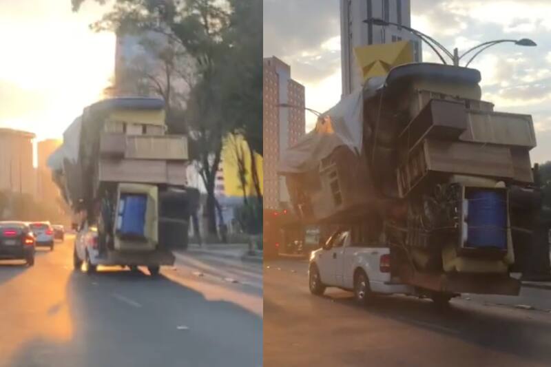 Mudanza viral en CDMX.