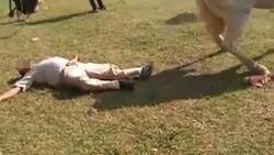 VIDEO | ¡Impactante! Jinete murió tras choque de caballos