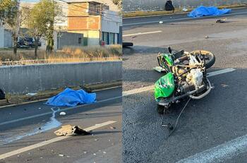 Se busca a la familia del motociclista que perdió la vida en la Recta Cholula