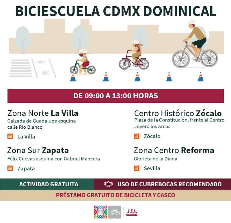 Conoce las biciescuelas de la CDMX.