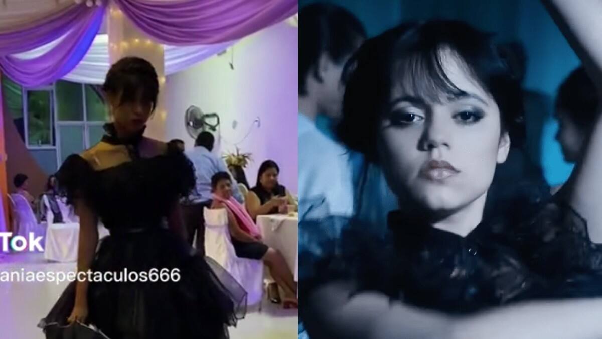Quinceañera cambia su vals por el baile de Merlina y se hace viral | VIDEO