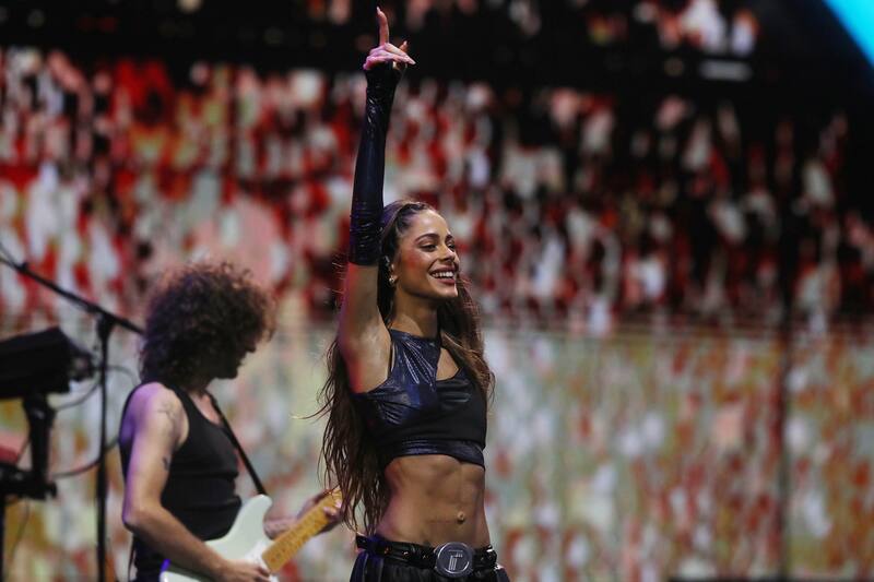 Estos fueron los diferentes trajes que utilizó la artista argentina durante su presentación en el Festival de Viña 2023. Créditos: Agencia UNO.