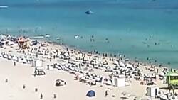 VIDEO: Policía capta el momento en que helicóptero capotó en una playa de Miami