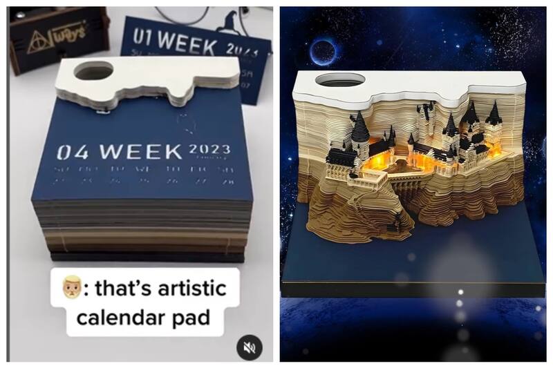 Descubre escenarios de Disney o Harry Potter con este calendario.