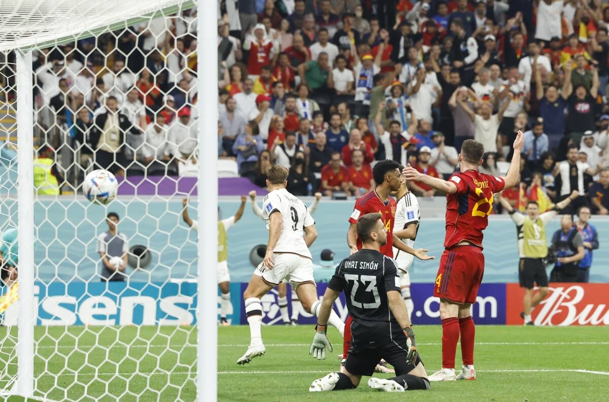 España y Alemania dividen puntos tras empatar 1-1 en el Mundial de Qatar 2022