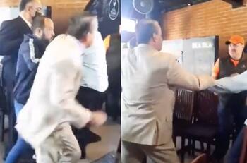 La caída de Alfredo Adame con música de Coldplay es épica e internet no para de reír