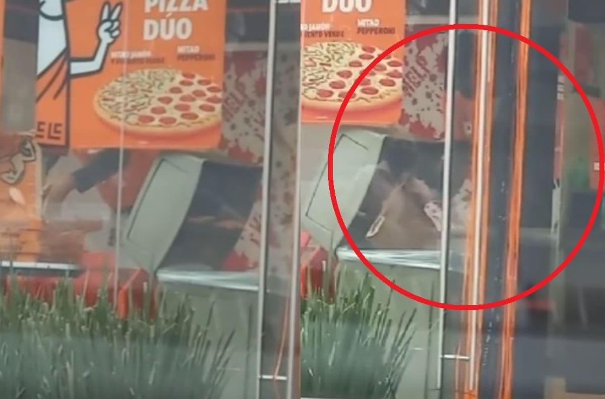 VIDEO| Captan a empleado de Little Caesars recogiendo empaques de la basura ¿Reutilizan las cajas?