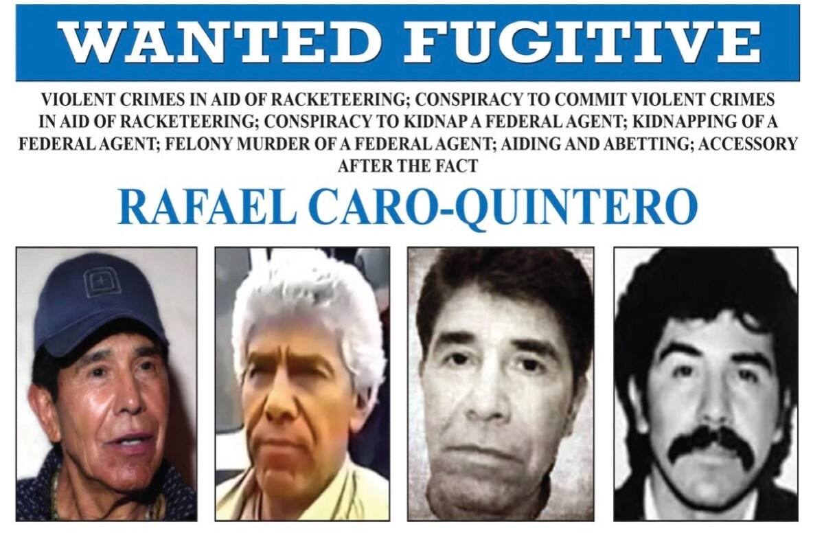 Capturan a Rafael Caro Quintero, estas son las razones por las que era buscado por la DEA y el FBI
