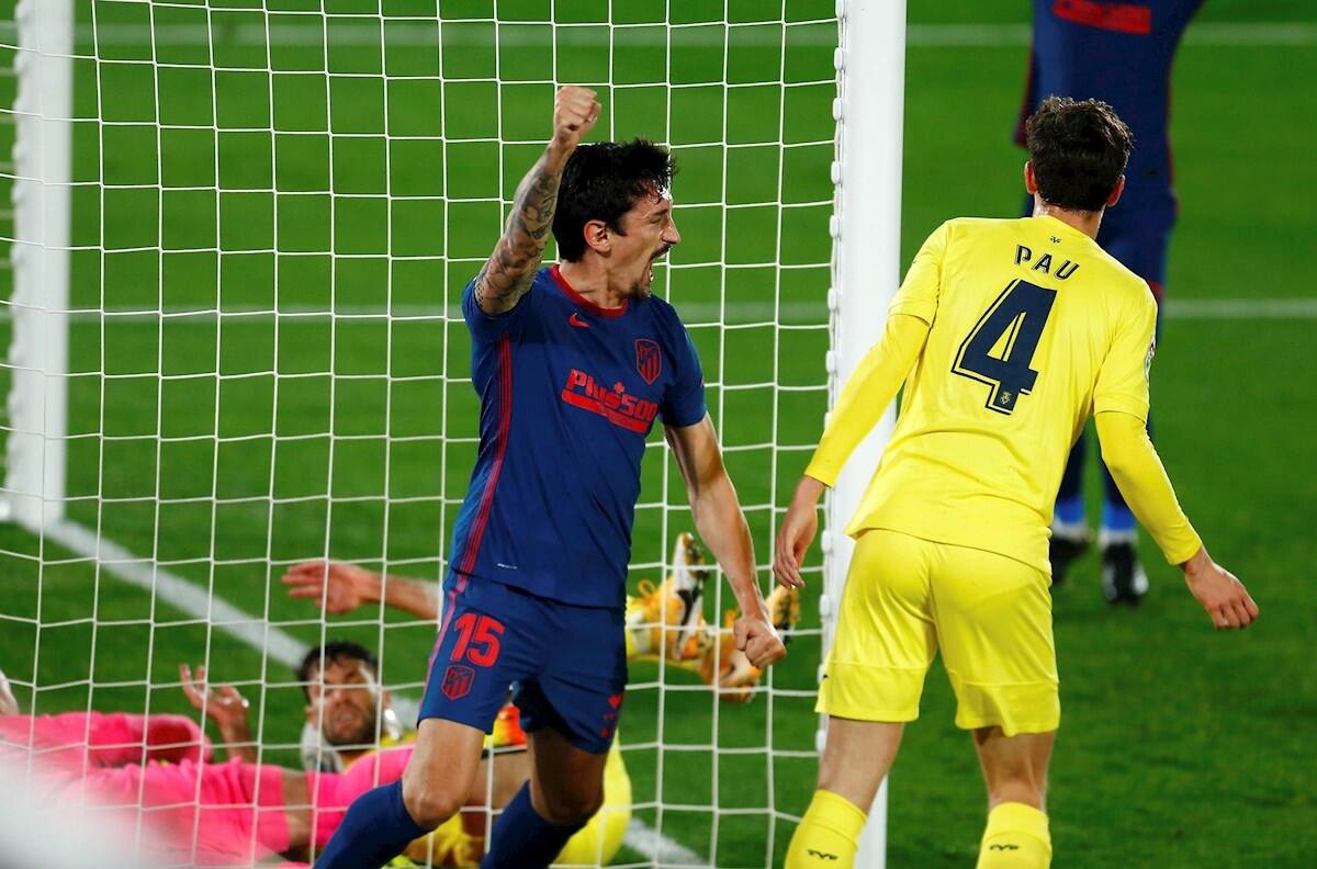 Héctor Herrera no pudo ver actividad en la victoria del Atlético frente al Villarreal