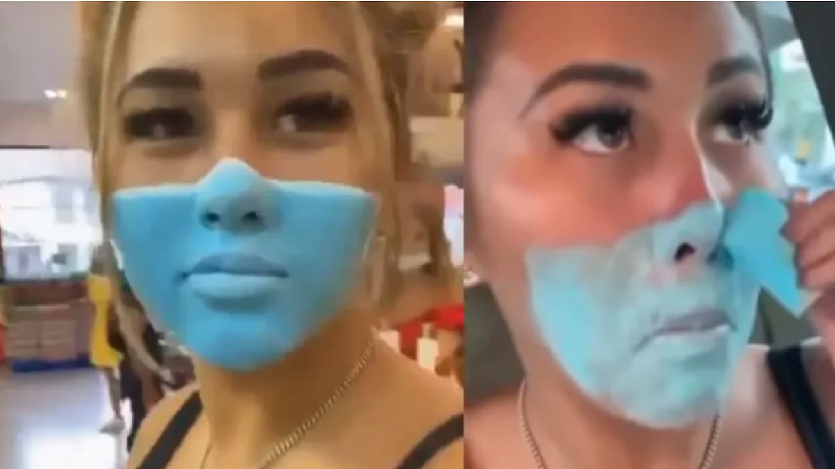Influencers se pintaron un cubrebocas para ingresar a centro comercial: arriesgan ser deportadas