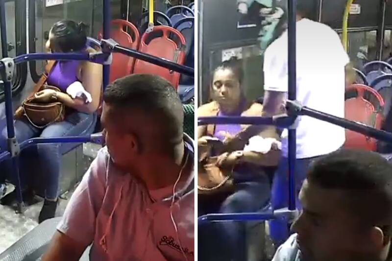 Mujer oculta su celular al ser asaltada y se viraliza.