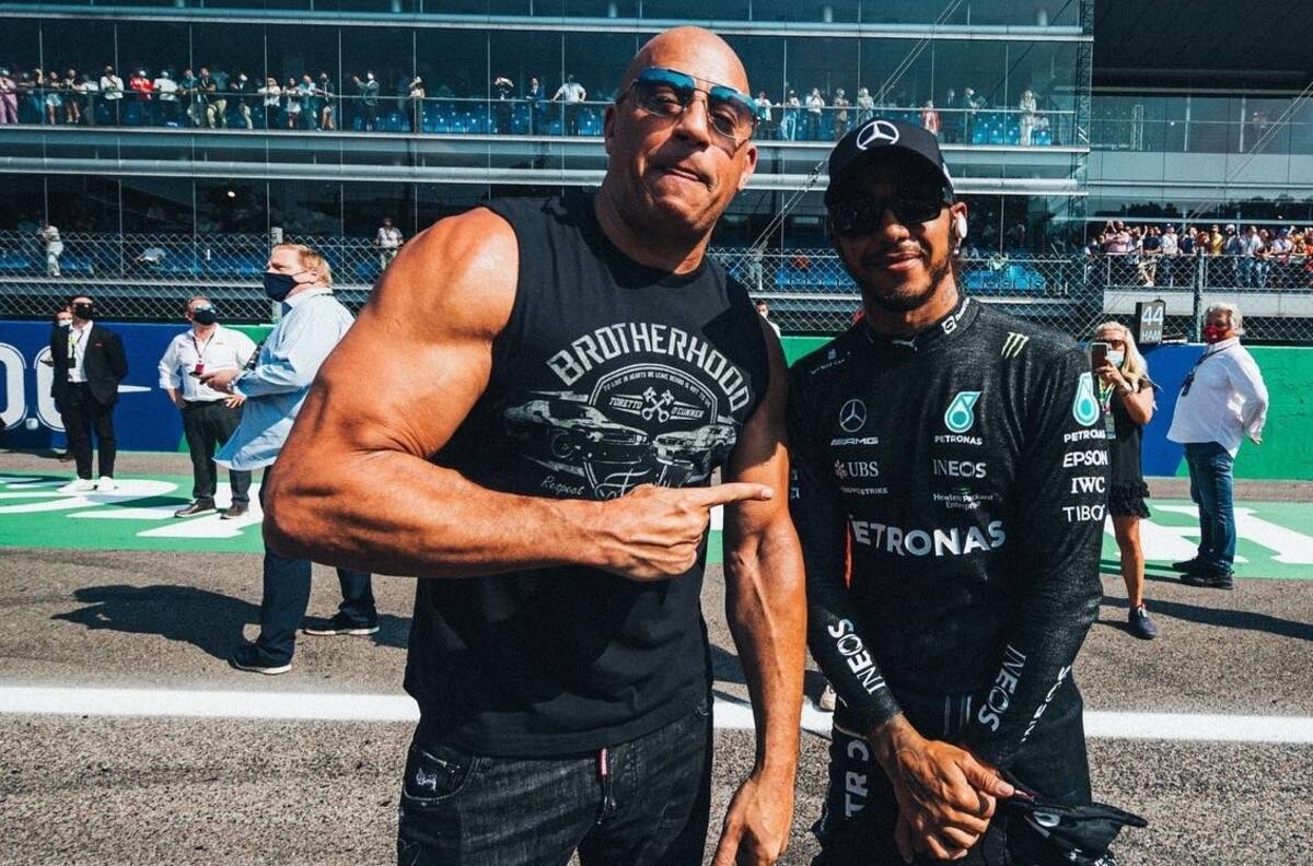Vin Diessel y Usain Bolt brillaron en las gradas del Gran Premio de Monza