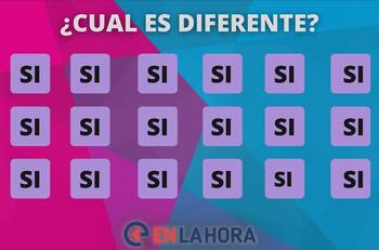 Acertijo visual: ¿Cuál es el "SI" diferente?