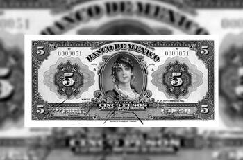 Numismática: El primer billete de Banxico con una mujer vale casi 40 mil pesos