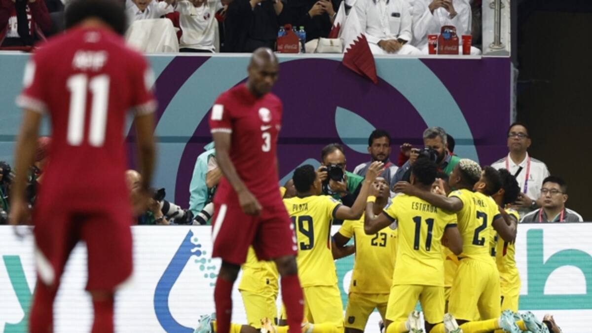 Qatar firmó histórico récord negativo con derrota en duelo inaugural ante Ecuador