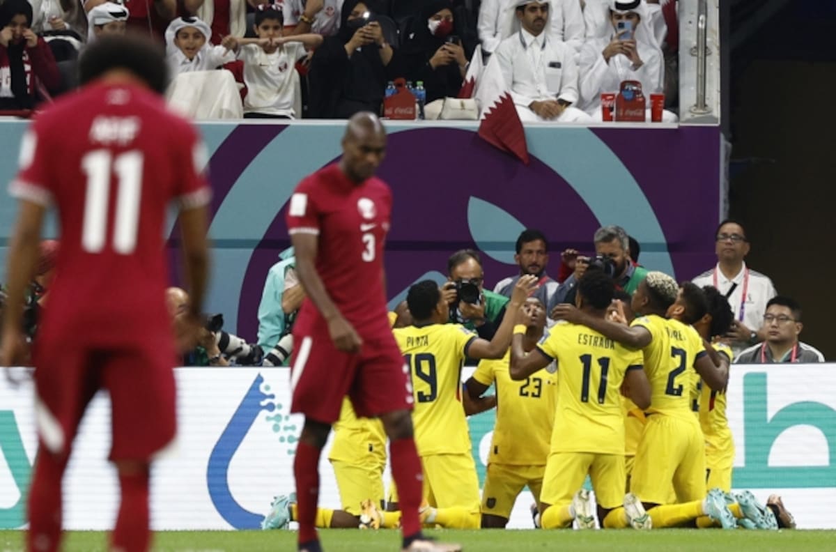 Qatar firmó histórico récord negativo con derrota en duelo inaugural ante Ecuador