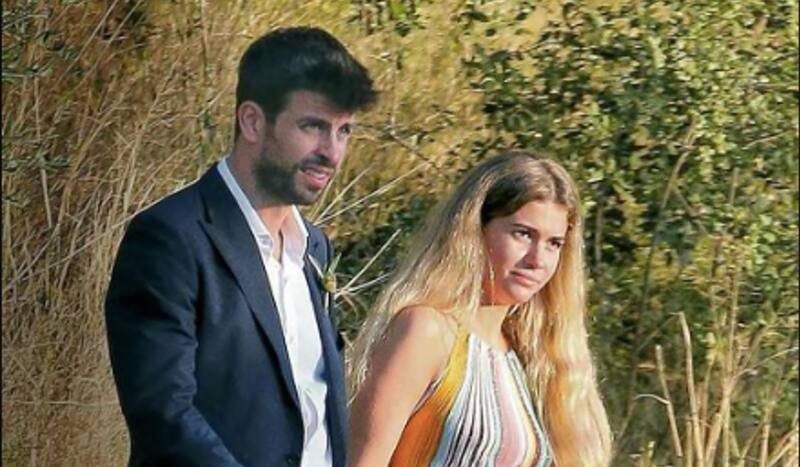 Gerard Piqué y su novia Clara Chía