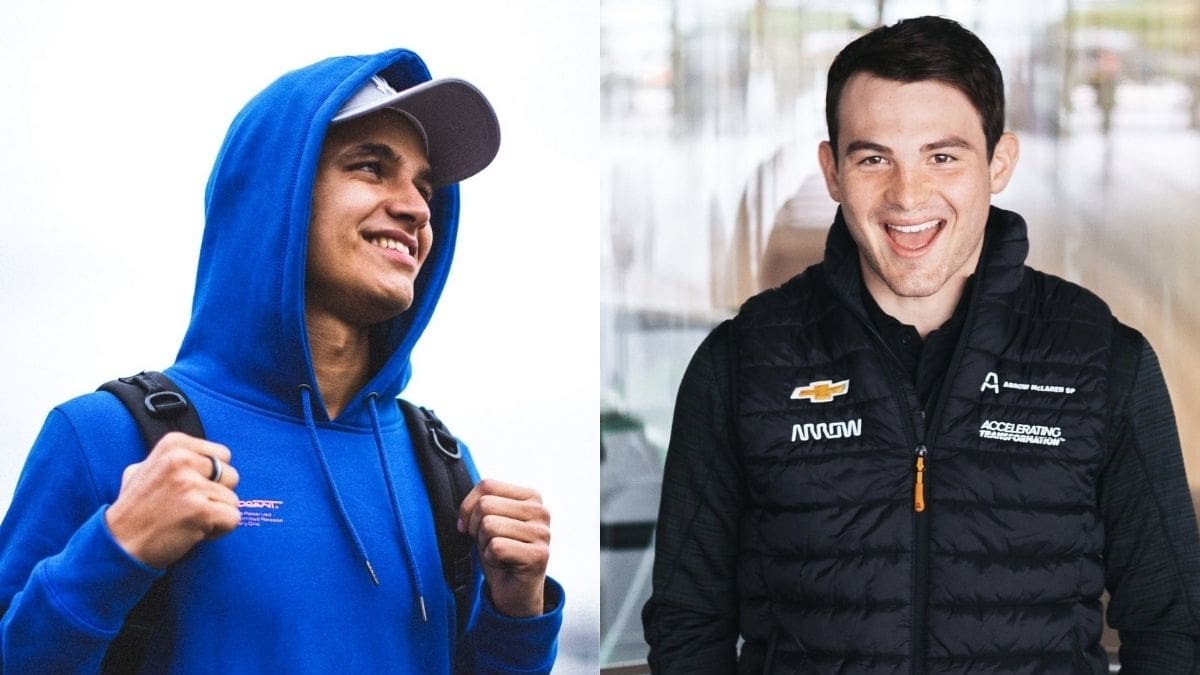 Lando Norris se reúne con Patricio O'Ward tras visita en McLaren