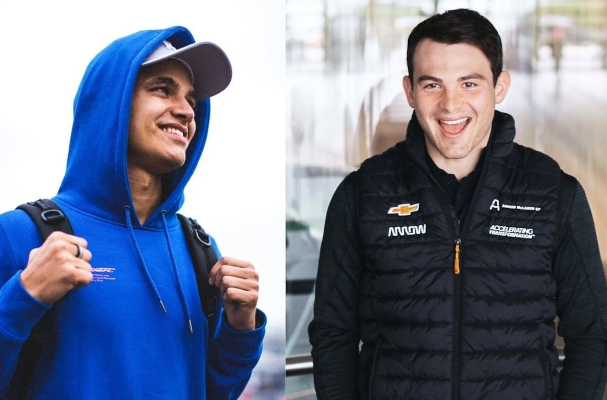 Lando Norris se reúne con Patricio O'Ward tras visita en McLaren