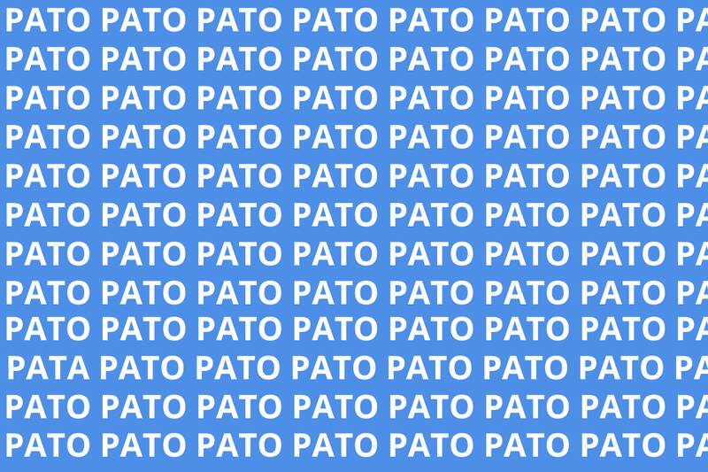 Encuentra la palabra diferente a las demás en solo cinco segundos.