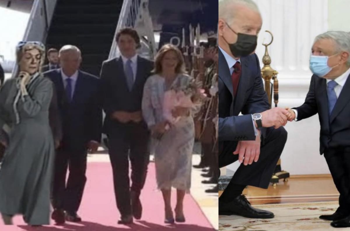 Usuarios inundan redes sociales con memes de AMLO, Joe Biden y Justin Trudeau durante su visita en México