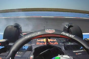 VIDEO | Checo Pérez perdió el control en el GP de Francia