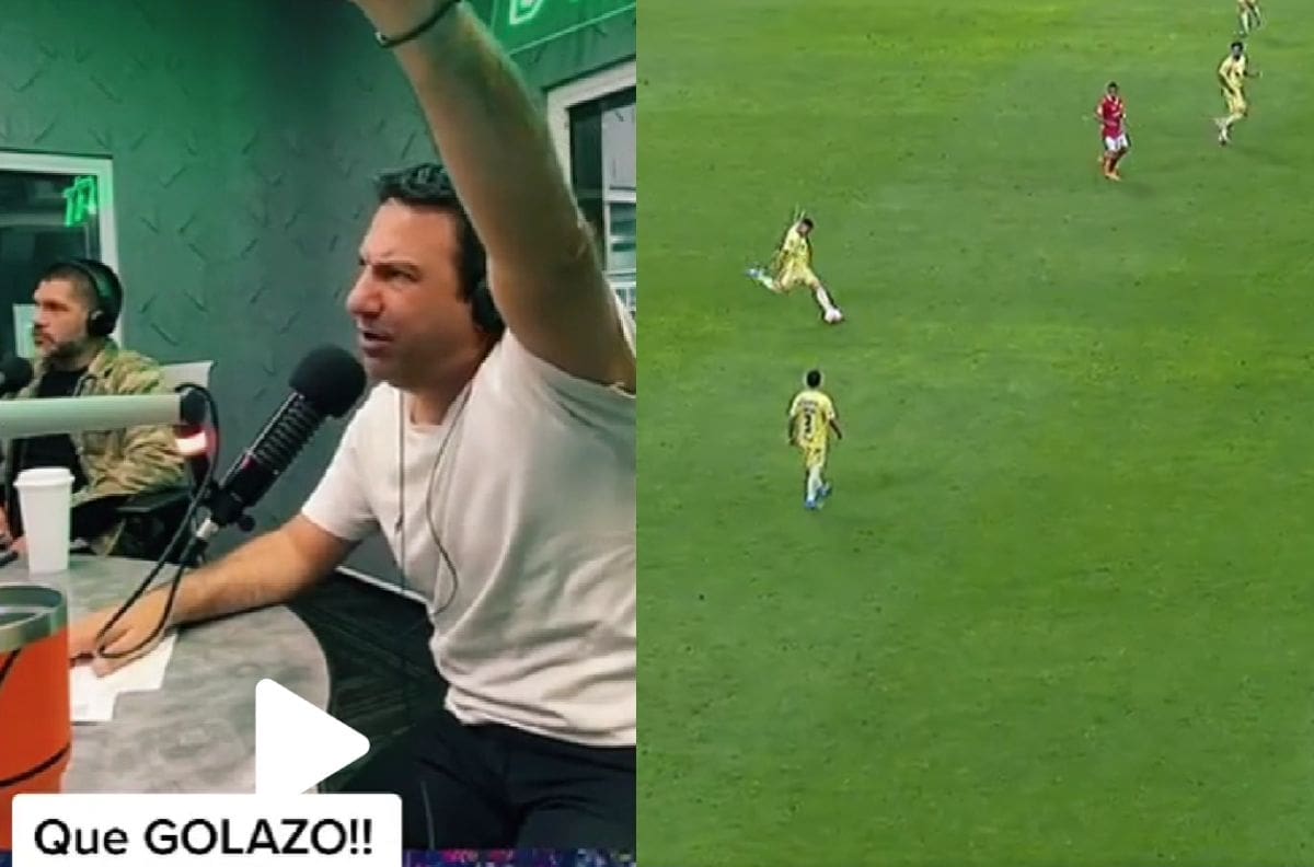 VIDEO | Así reaccionó Reinaldo Navia al golazo del América en la Liga MX