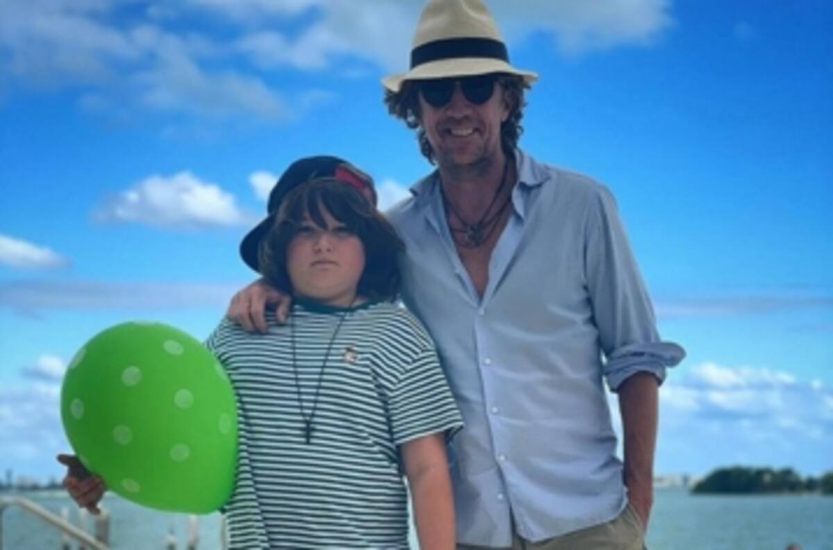 Critican al hijo de Paulina Rubio y Colate por aparecer en una imagen excedido de peso
