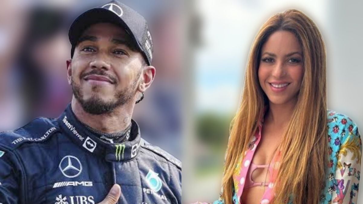 Shakira estuvo apoyando a Lewis Hamilton en el GP de España