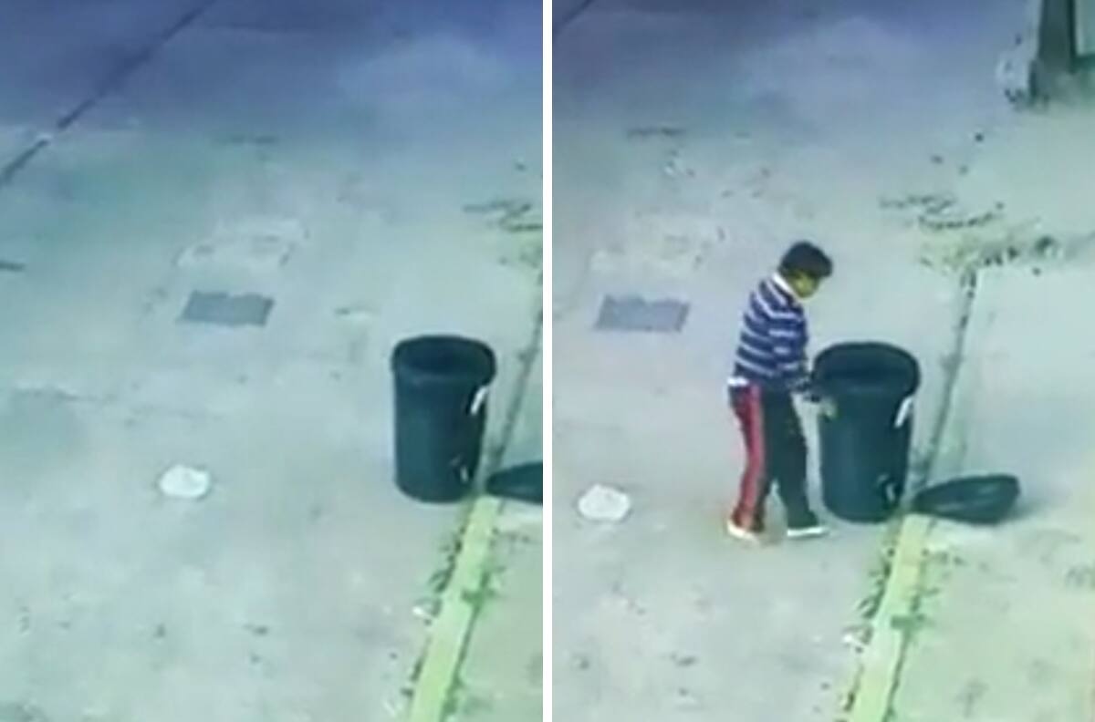 Bautizan en redes a mujer que robó bote de basura como “Lady Botes”