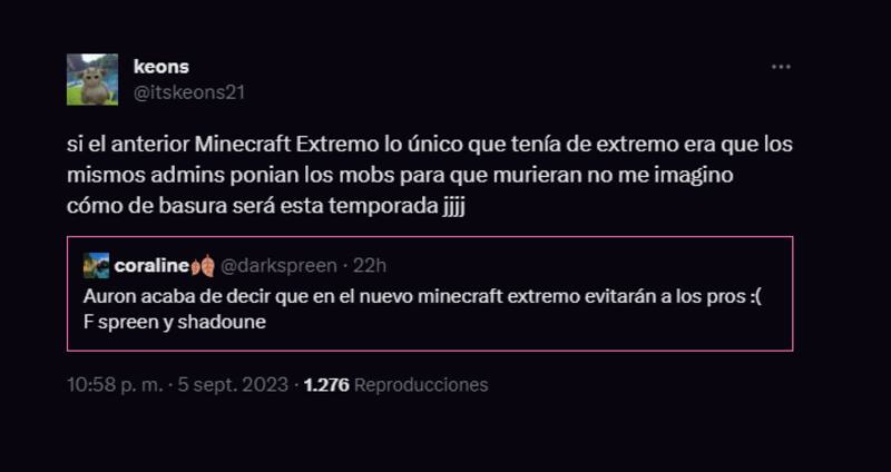 Algunos a favor y otros en contra de lo que se hará en Minecraft Extremo 2.