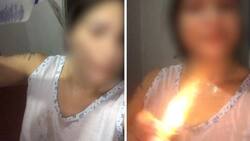 VIDEO | Mujer se prendió fuego porque su esposo no la perdonó que le fue infiel