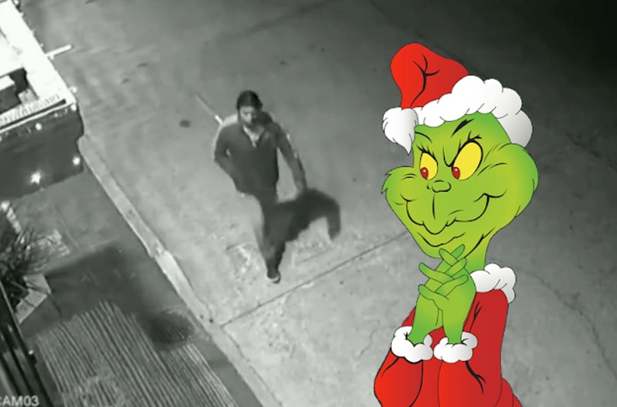 ‘El Grinch de Chalco’, así apodaron a esta persona por robarse un Santa Claus inflable | VIDEO