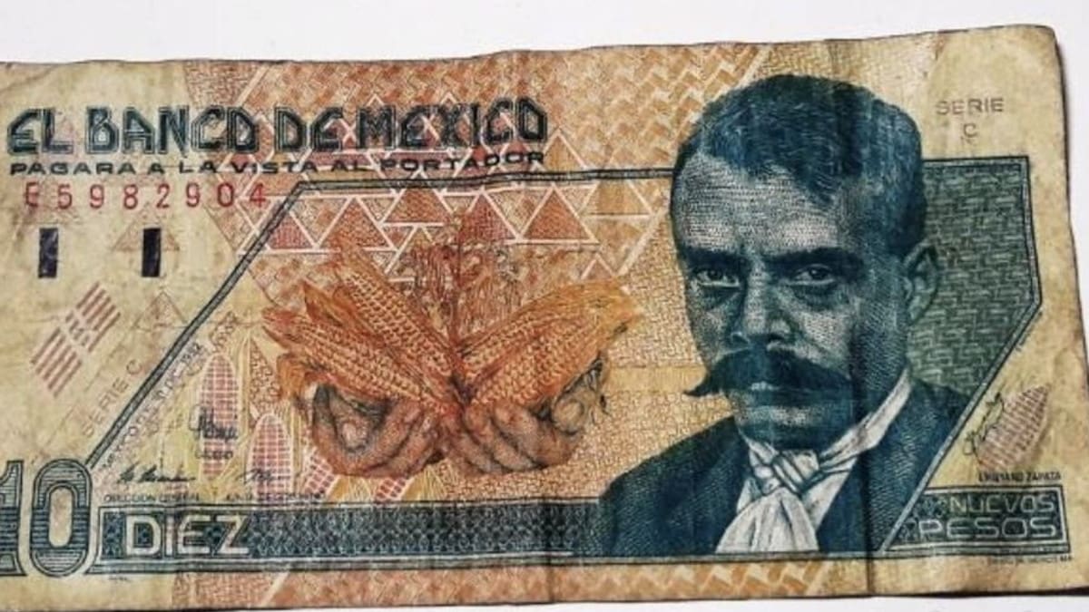 Numismática: Billete antiguo de 10 pesos se oferta hasta en 80 mil