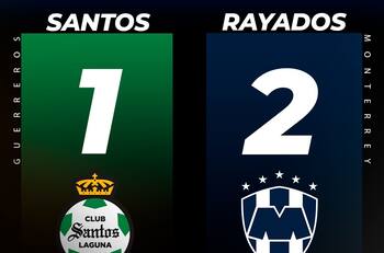 Duván Vergara le dio la victoria a Monterrey sobre Santos Laguna