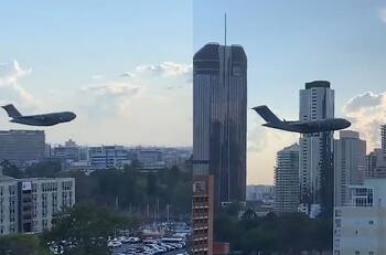 VIDEO | Sobrevolaron un avión en medio de una ciudad de Australia: “El detonao que jugó mucho GTA”