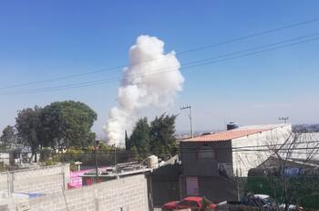 VIDEO: Se registra nuevamente fuerte explosión en Tultepec, hay un lesionado