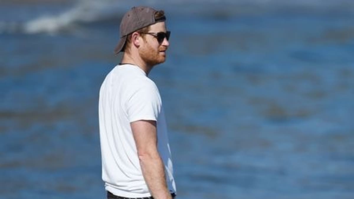 ¡Modo playa!: El príncipe Harry es captado disfrutando junto a su perro Pula en California