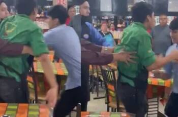 VIDEO| Meseros se agarran a golpes en restaurante de Tampico y se hacen virales