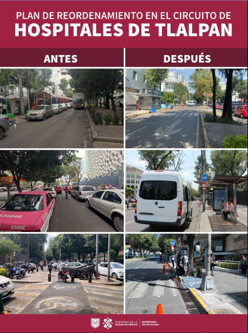 Así es el circuito de hospitales de Tlalpan.