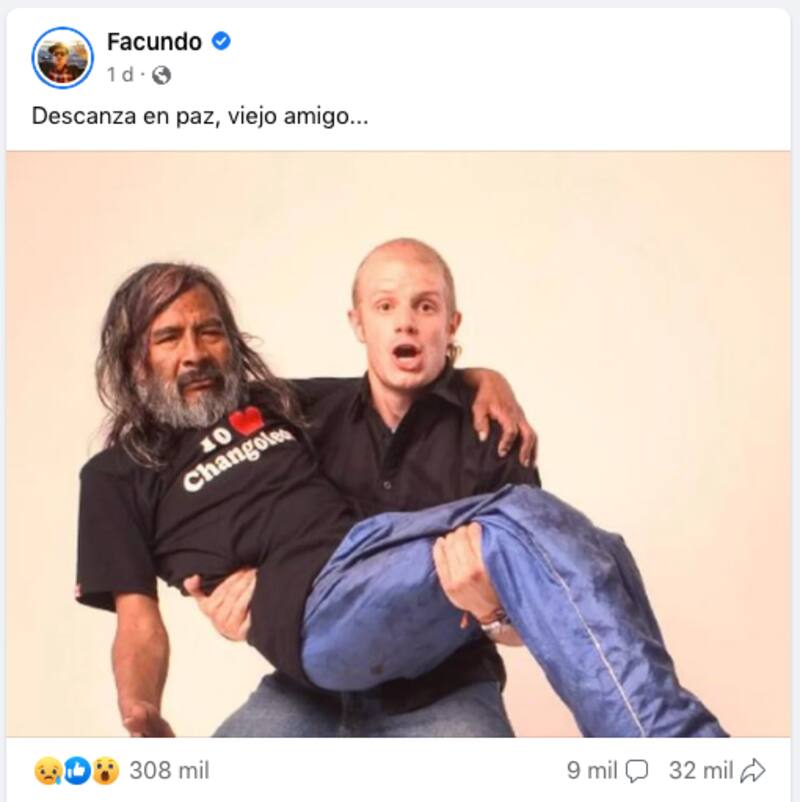 Facundo dice adiós a “El Changoleón”.