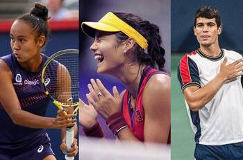 El talento juvenil del US Open: Raducanu, Fernández y Alcaraz