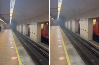 VIDEO| ¡Otra vez! Reportan humo en la Línea 7 del Metro
